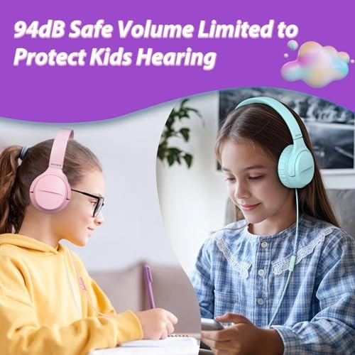 USB C Headphones Kids Wired Headphone 2 Pack