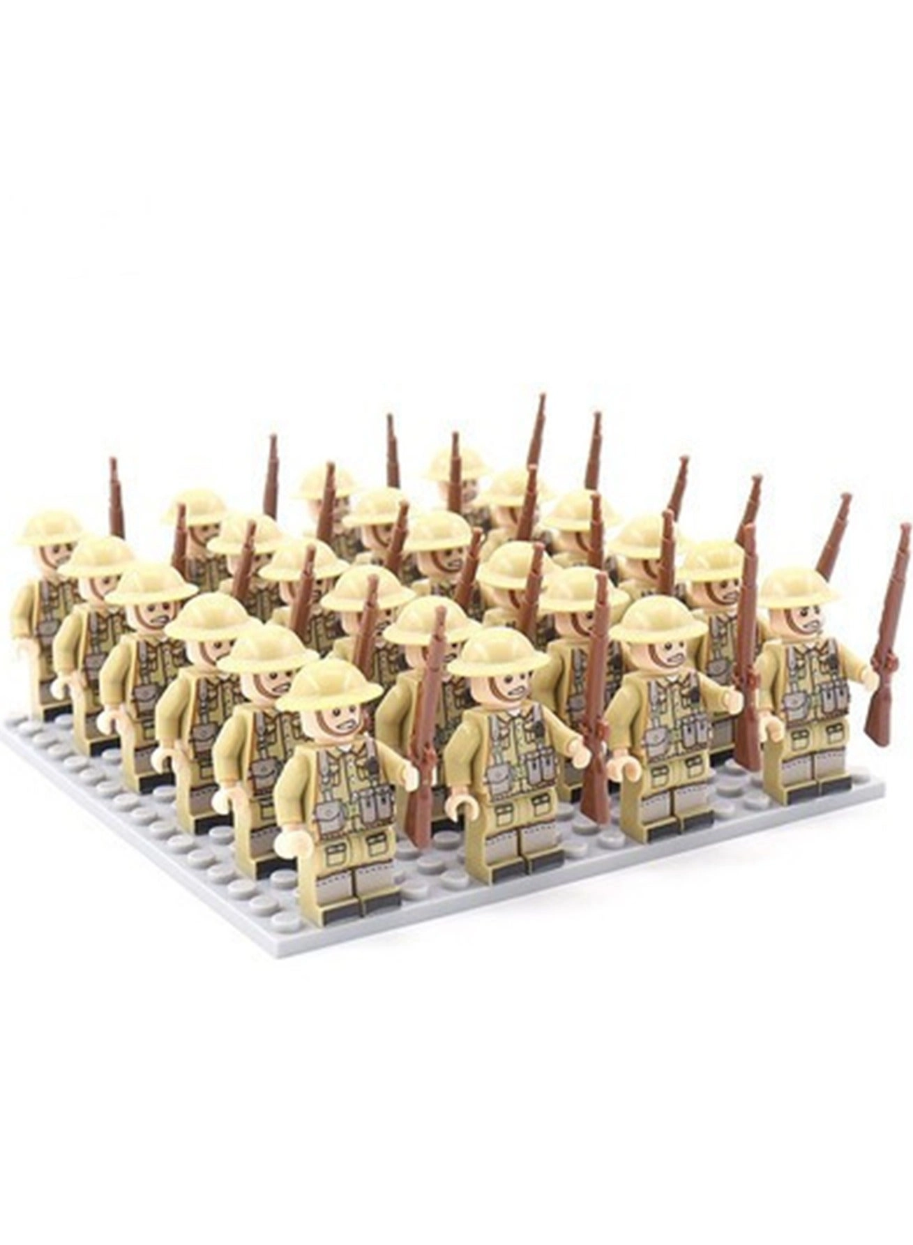 Army Block - Blue New Eighth Route Army Array 24 pcs