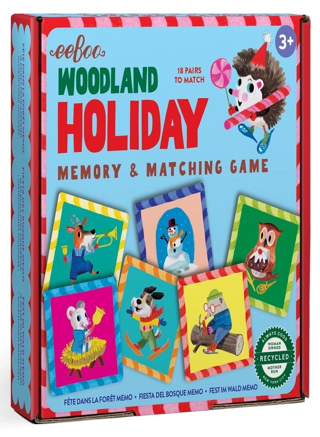 Memory & Matching Game Woodland Holiday - 3+ 18 Themed Matching Pairs