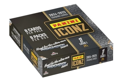 ICONZ Trading Cards Ligue 1 - 8 sleeves of 8 cards each (8 Cards Per Sleeve)