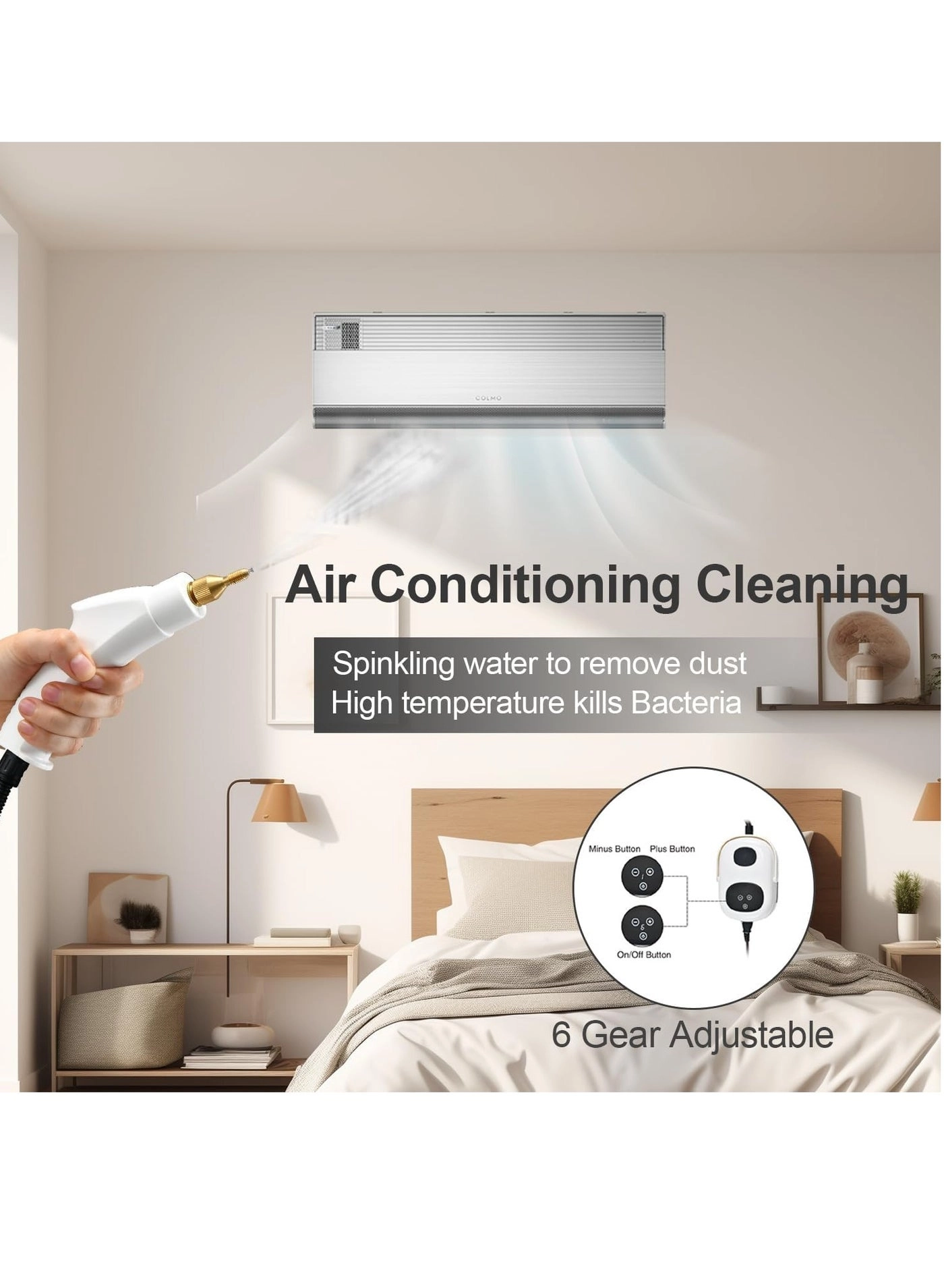 Portable Steam Cleaner - 3.0Bar 1100mm