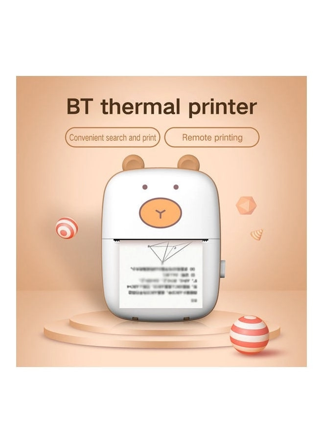 Wireless Mini Photo Printer White/Green