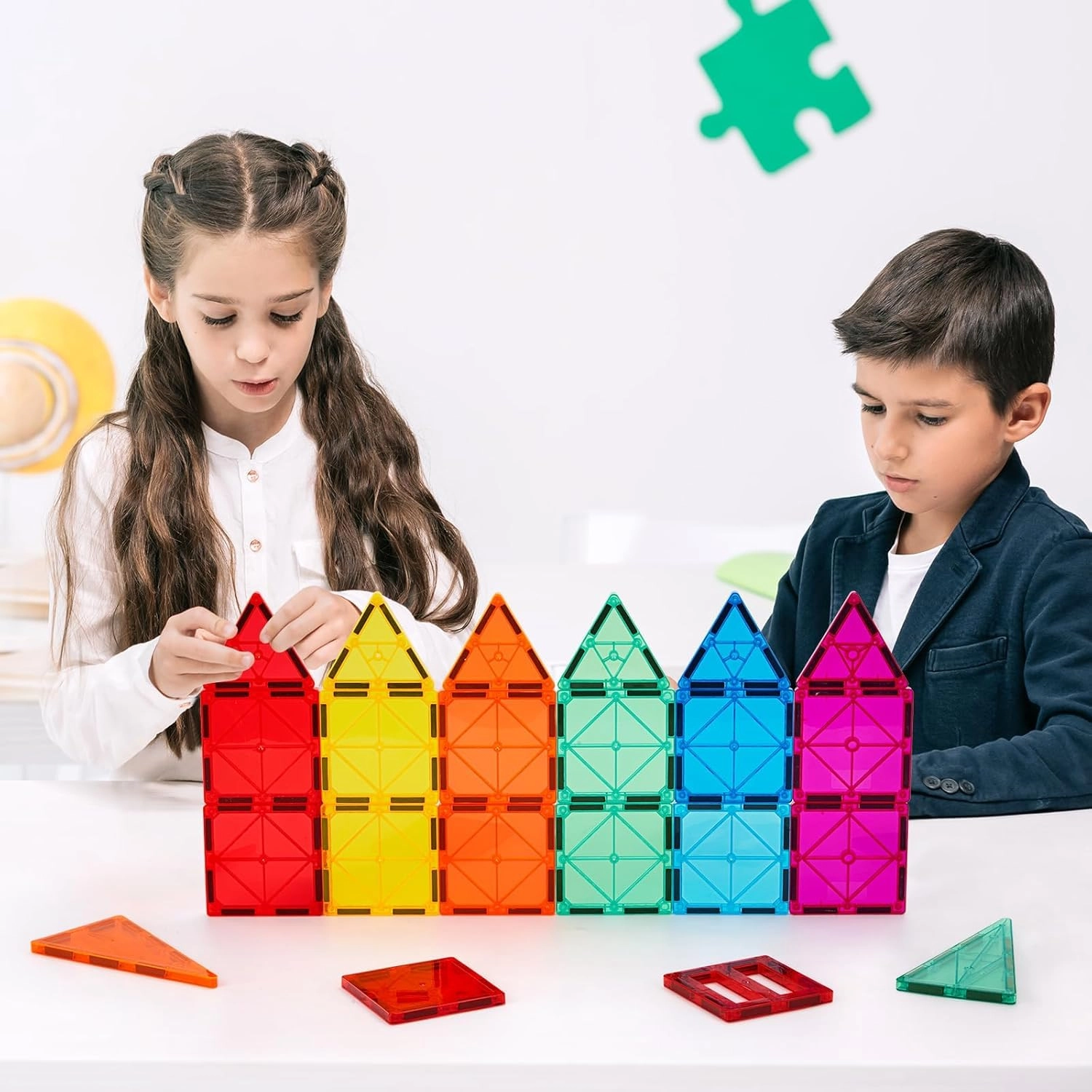 Magnetic Tiles - Basic Blocks 40pcs Construction