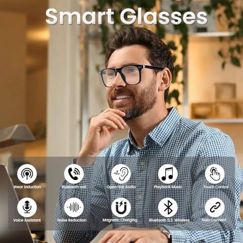 Smart Glasses - Polarized Bluetooth 5.3 Audio & Mic