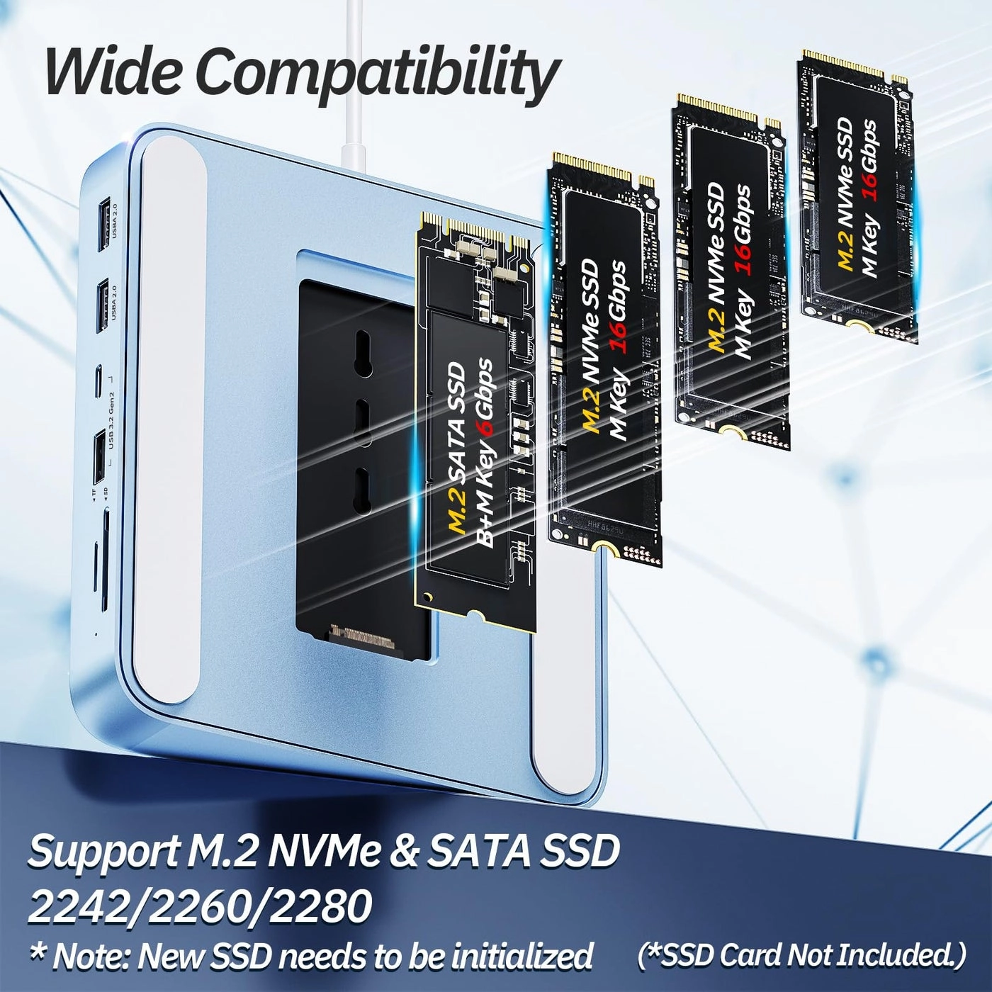 USB C Hub - iMac 24 inch M.2 NVMe 10Gbps
