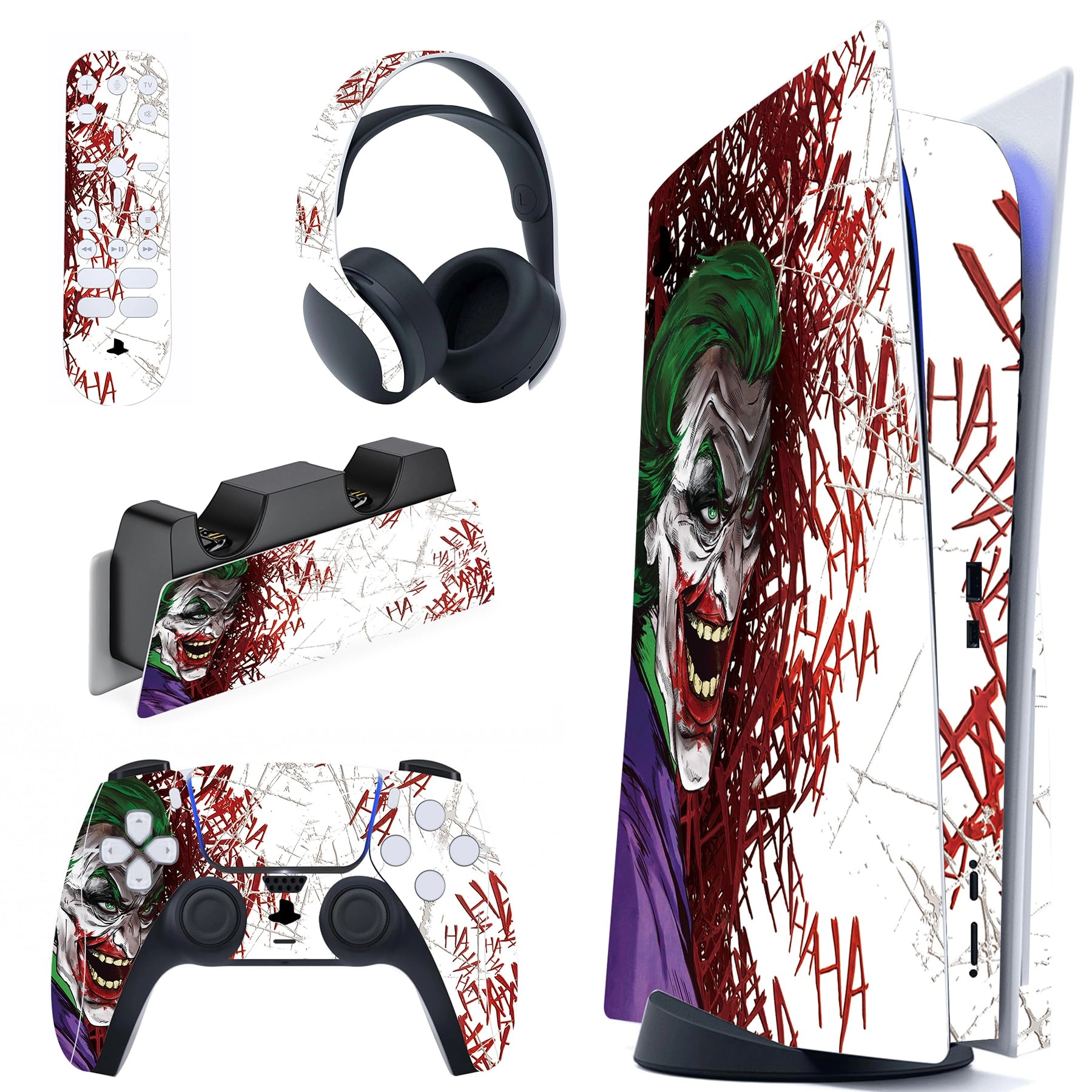 playvital Skin for PS5 Console Regular Edition - Vinyl clown hahaha