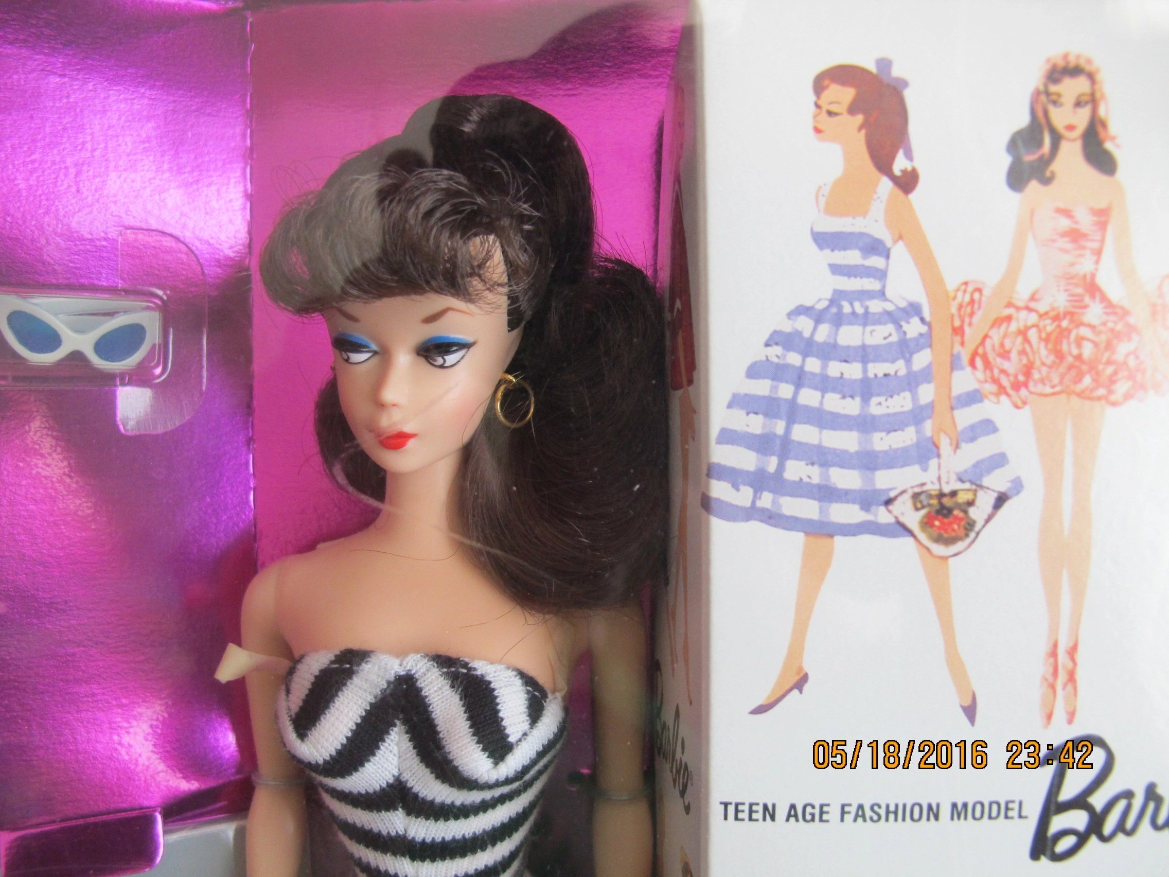 35th Anniversary Doll - Brunette Hair Reproduction 1959 Ages 3+