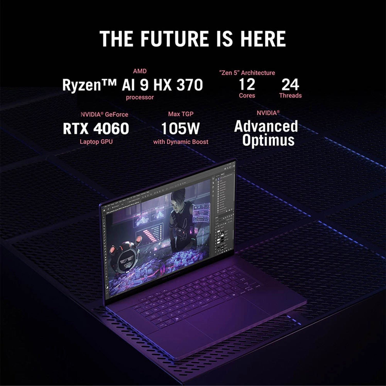 ROG Zephyrus G16 GA605WV-AI-OLED9132G - 16'' Ryzen AI 9 HX 370 32GB DDR5 1TB SSD