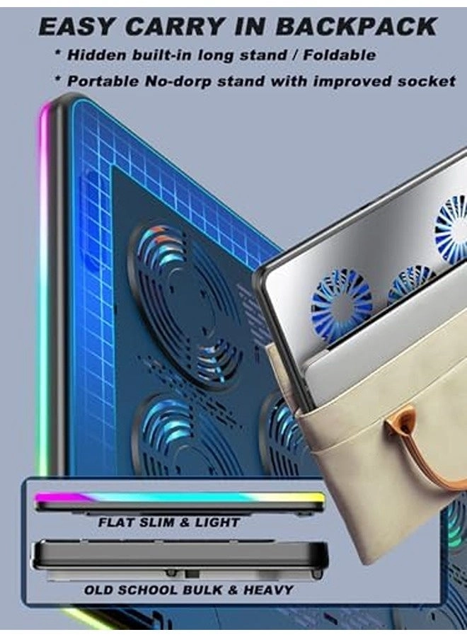 RGB Gaming Laptop Cooling Pad - 5 10–15.6"