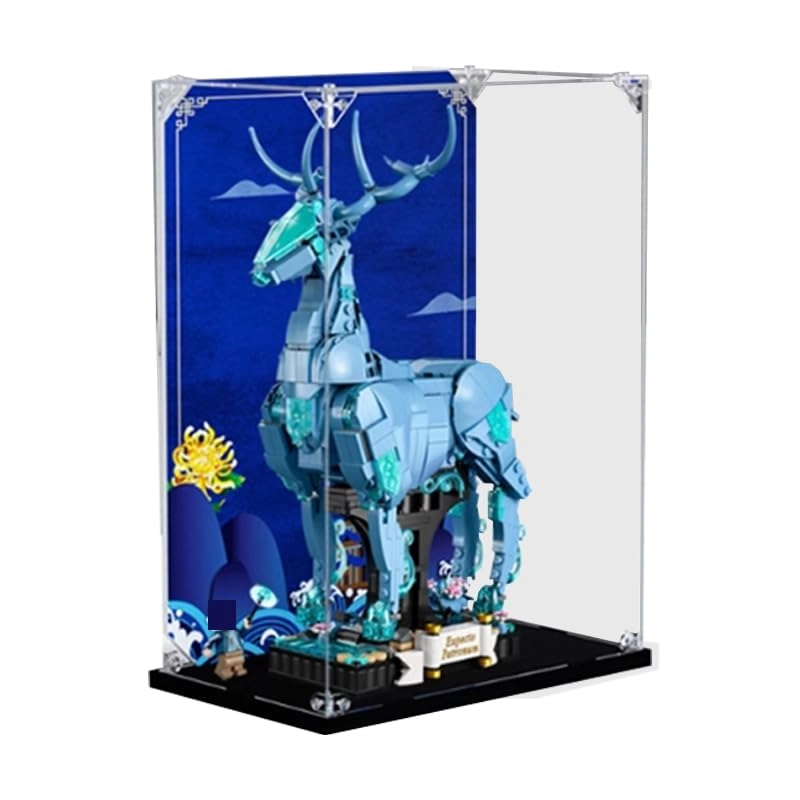 HCAEIOFJ Clear Acrylic Display Case - 76414 Black Bottom+background3