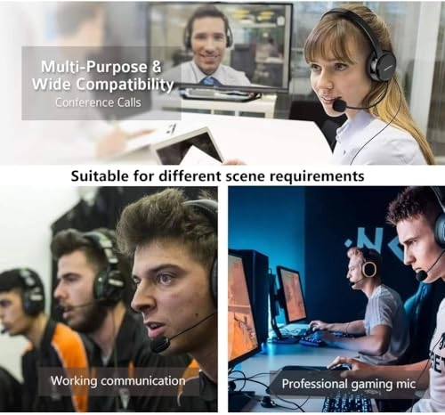 3.5mm Headset Microphone - for Universal Plug and Play Noise Cancellation