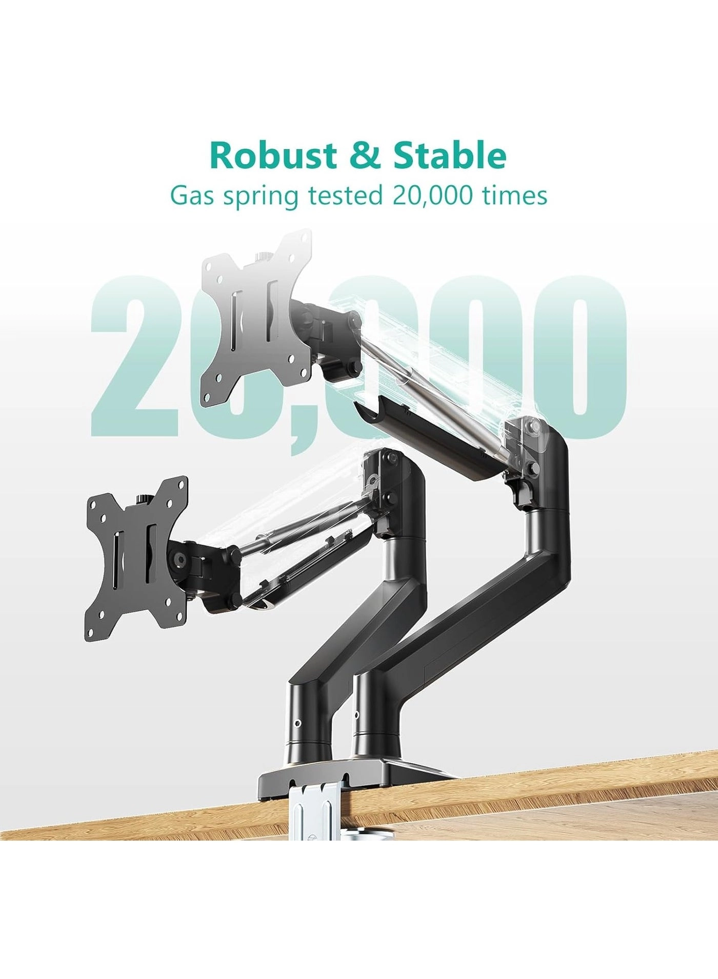 Dual Monitor Mount - 2 Monitors 32" 100x100mm