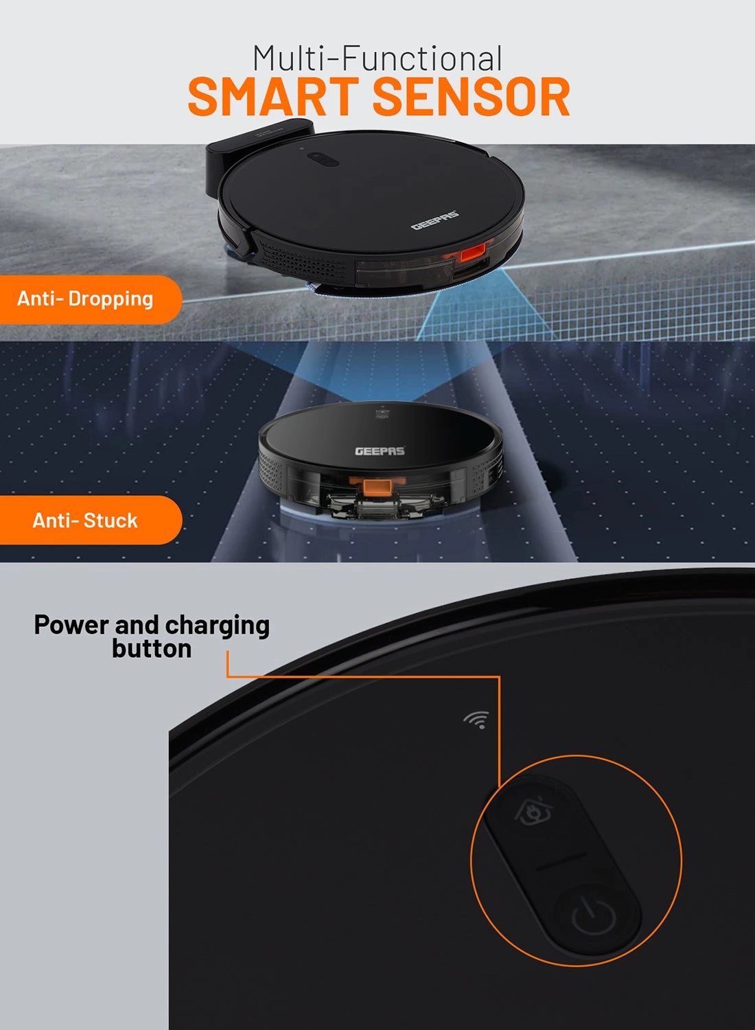 Robot Vacuum Cleaner GRVC19058 - With Mop