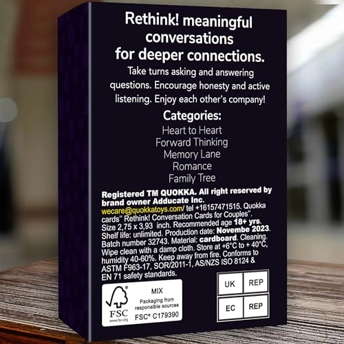 Conversation Cards for Couples - English Adult