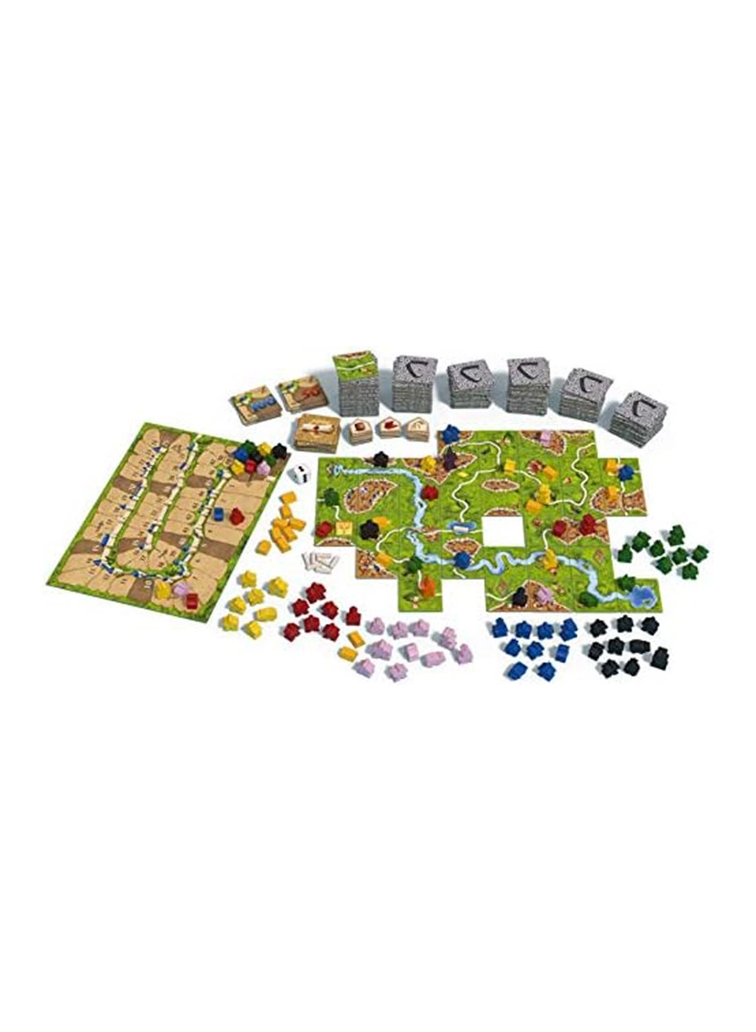 Carcassonne: Official Version - River and Lord Mini-Expansions (English, Arabic)