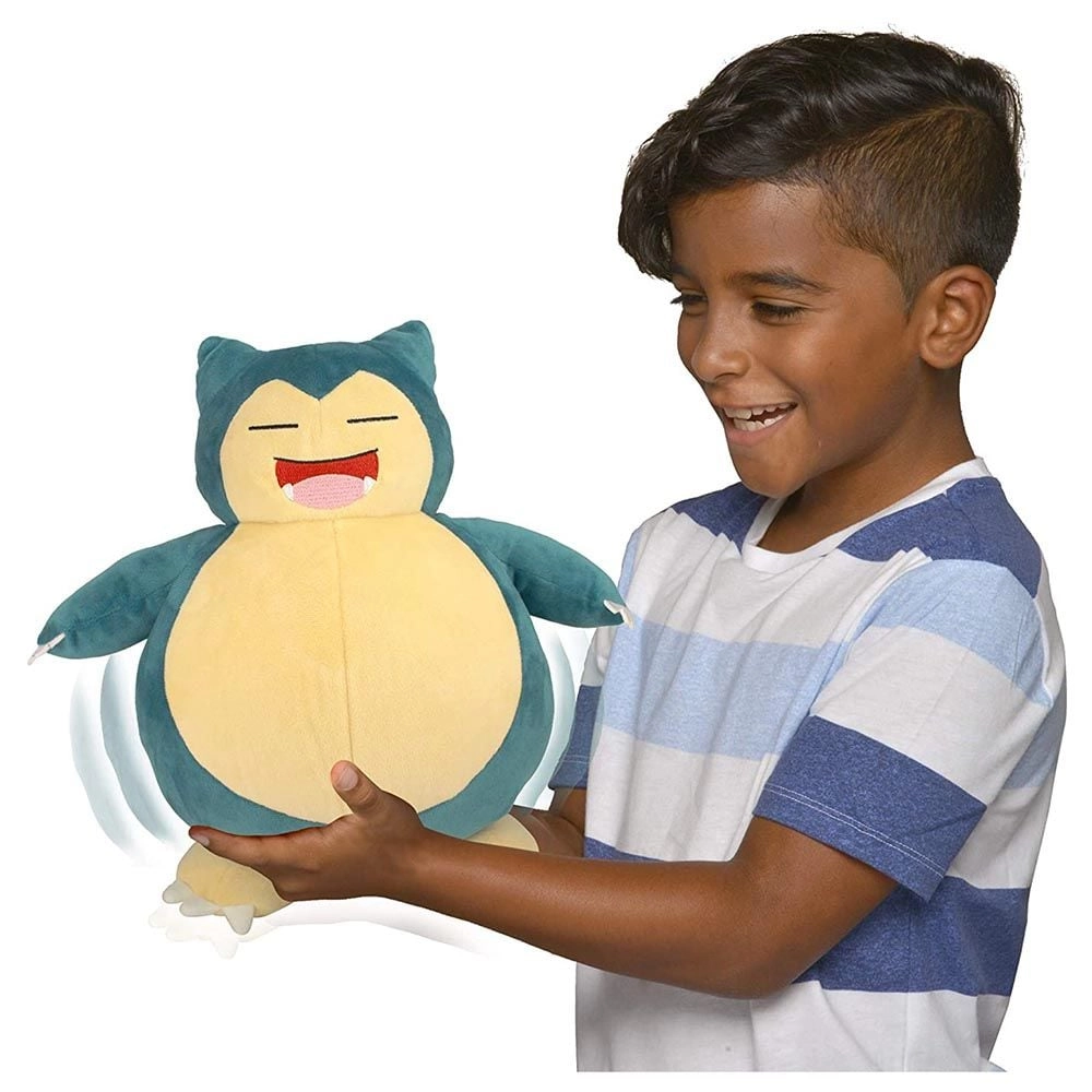 Snorlax Snooze Action 25.7 cm Plush - over 20 unique sounds