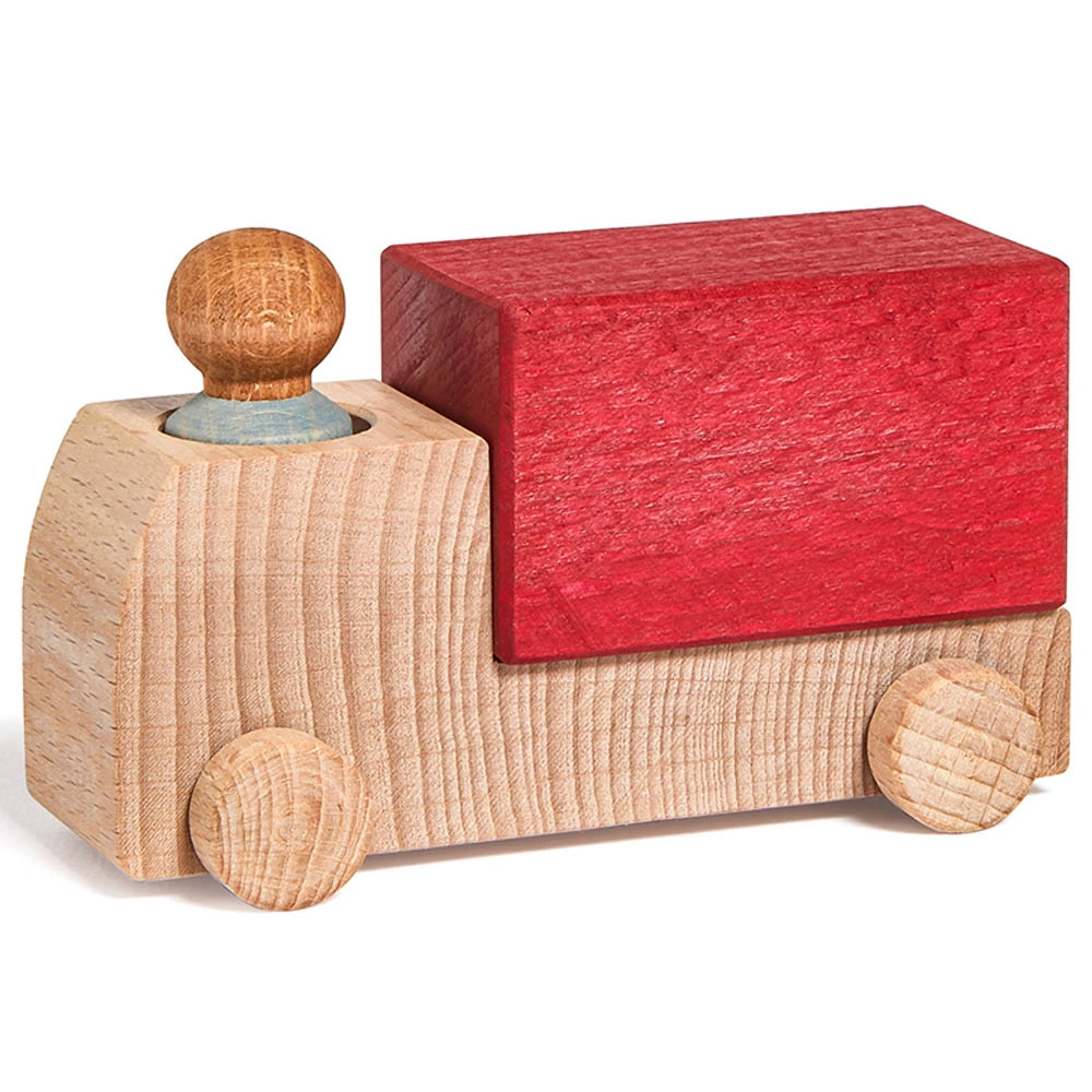 Wooden Truck With Driver - Blue Suitable for 3 years & above