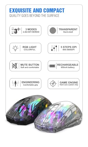 Upgraded Wireless Gaming Mouse - Radio Frequency