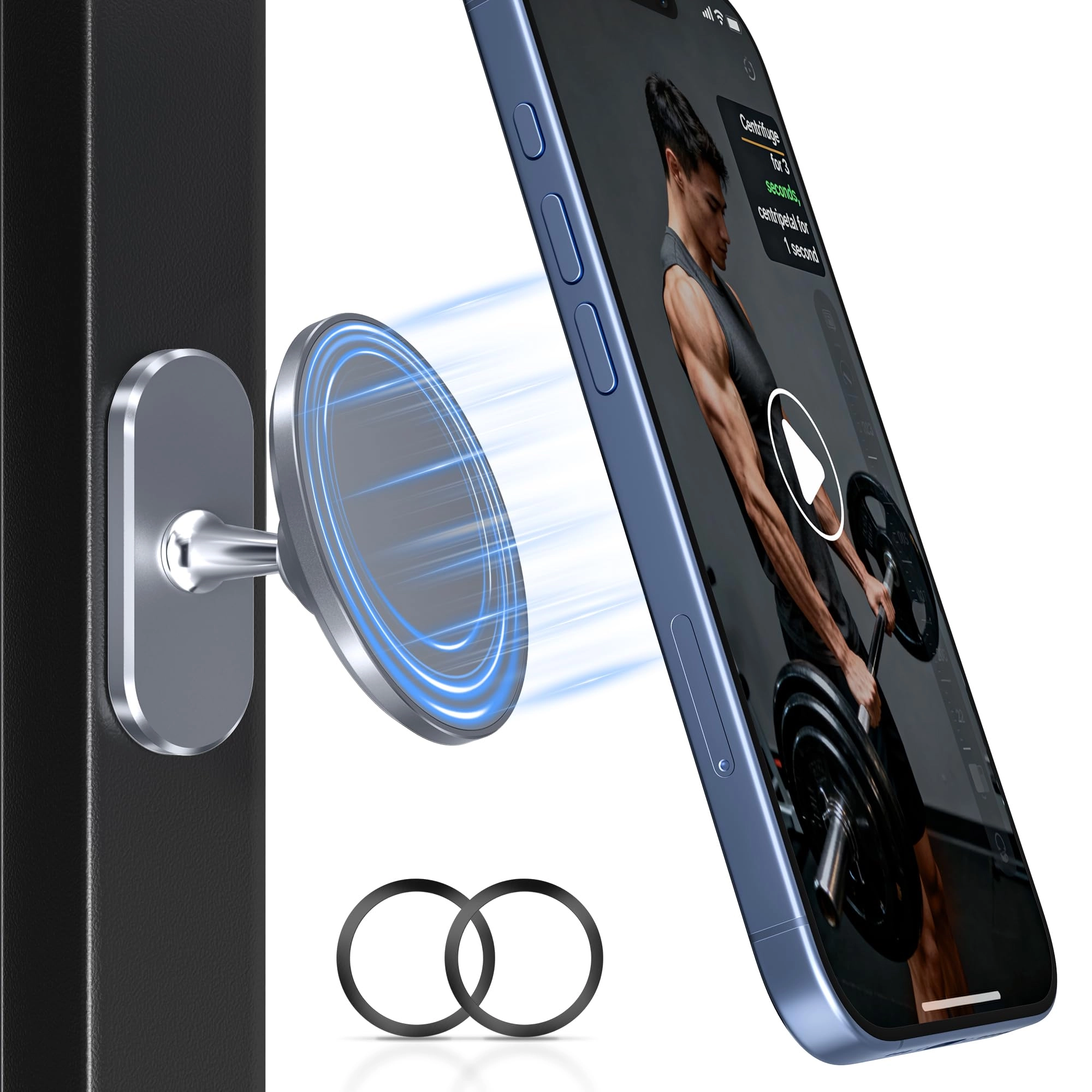 Itramax Gym Magnetic Phone Holder - MagSafe 360° Adjustable Dual Magnet