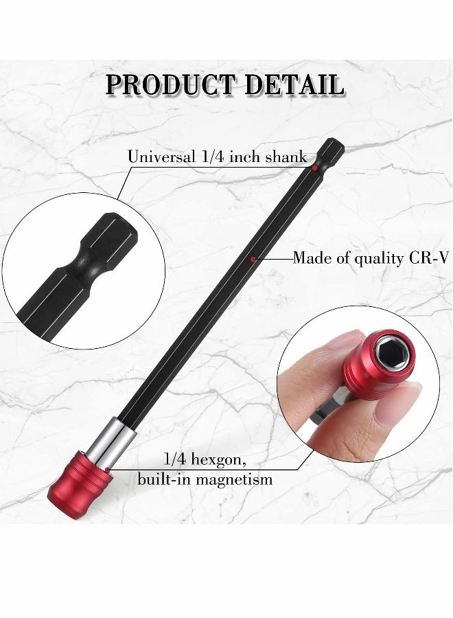 Magnetic Bit Holder - 2 inch/ 60 mm, 4 inch/ 100 mm, 6 inch/ 150 mm 1/4 Inch Hex Shank