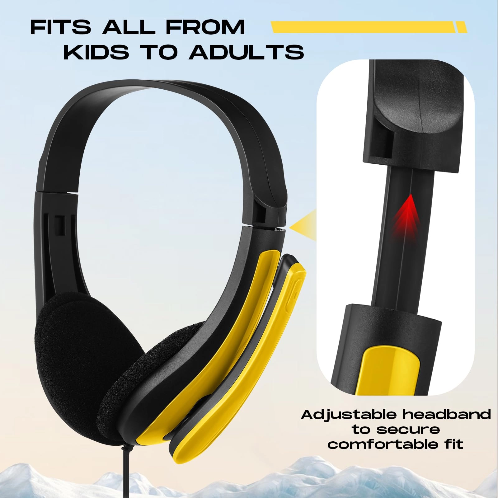 20 Pack Bulk Classroom Headphones Wired Headphone