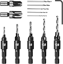YURINWOO Countersink Drill Bit Set - 2 Pcs