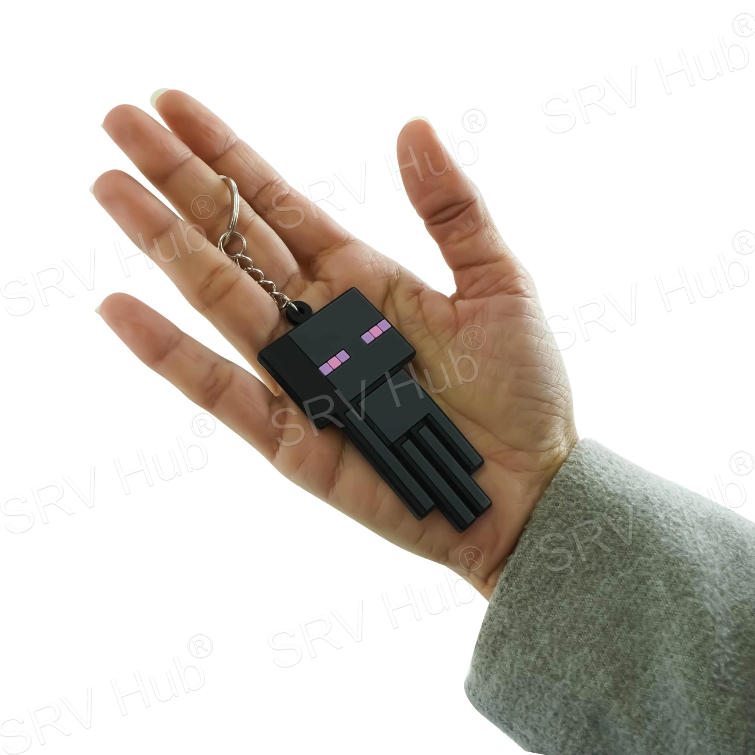 Enderman Keyring