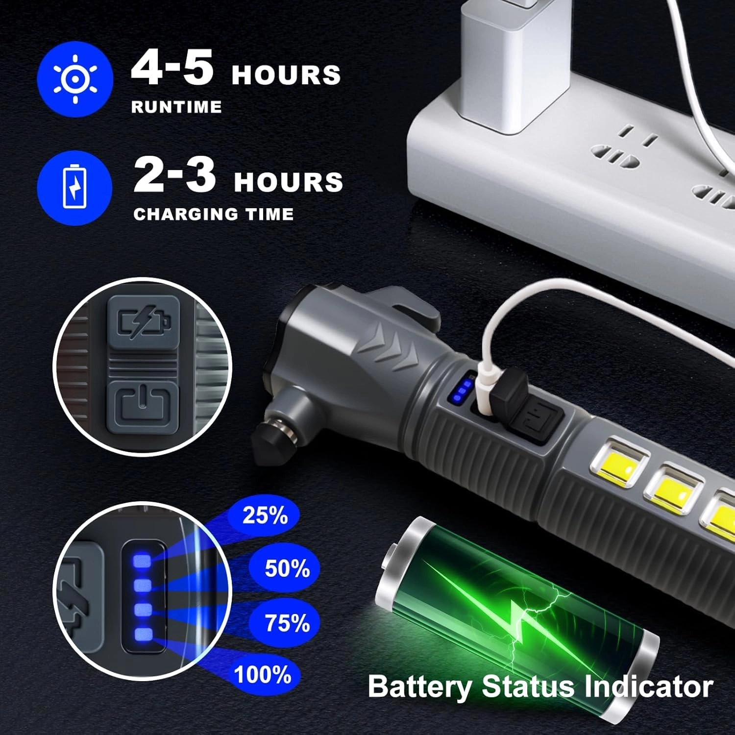 Flashlight Rechargeable (2000lm)