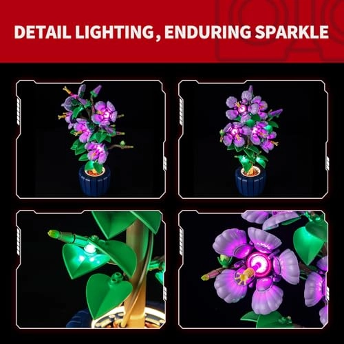 LED Lighting for LEGO Hibiscus 10372