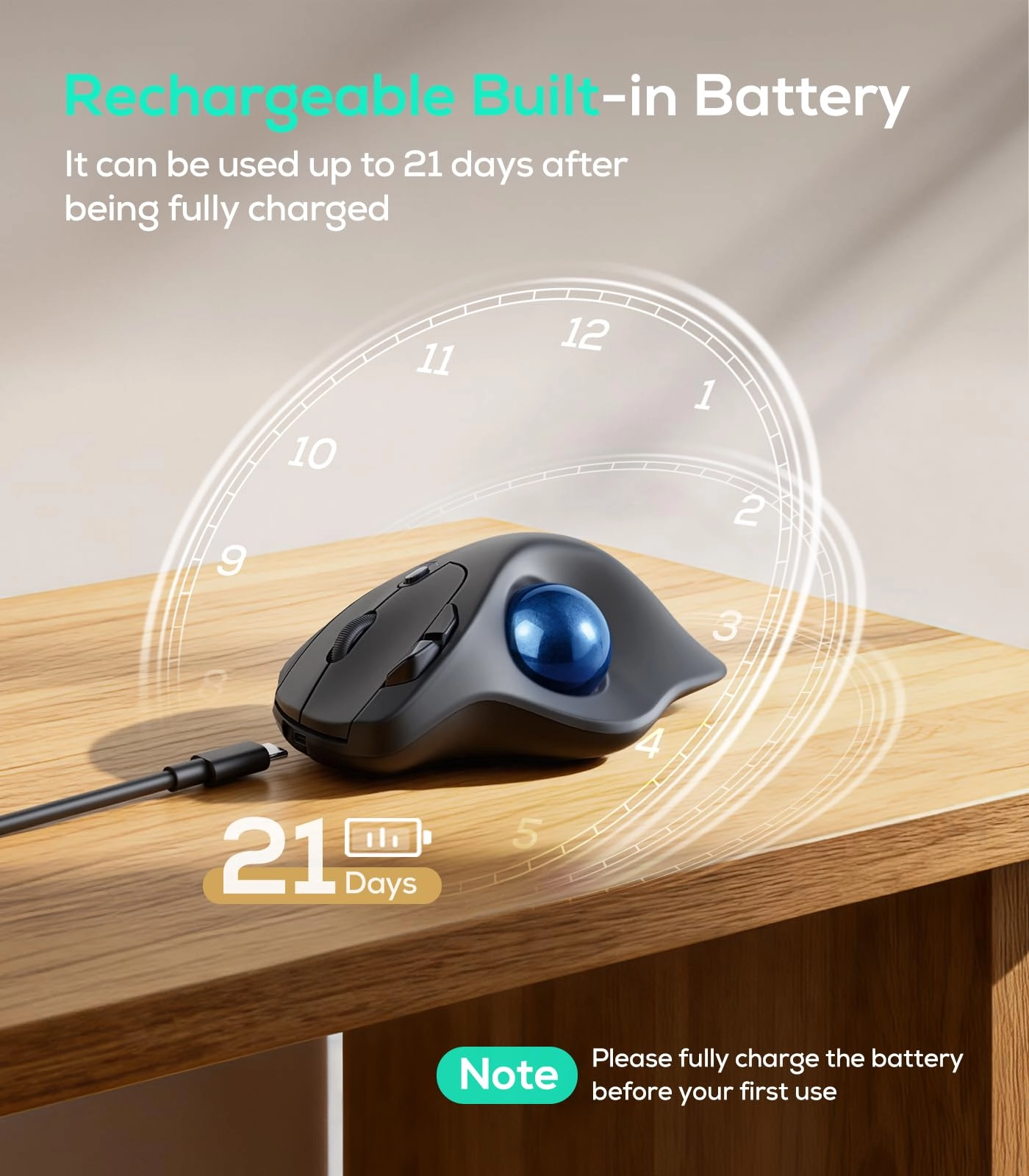 M511 Trackball Mouse - Wireless
