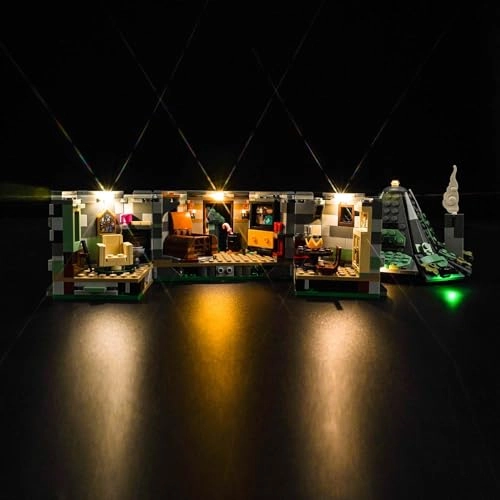 LED Light Set Compatible with Lego 76428 Hagrid's Hat: An Unexpected Visit - USB cable battery compartment 5V