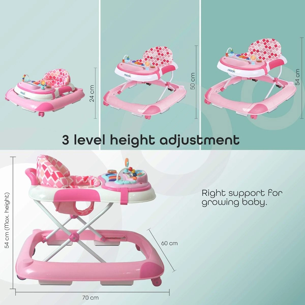 Baby Push Activity Walker - Blue 6 months & above
