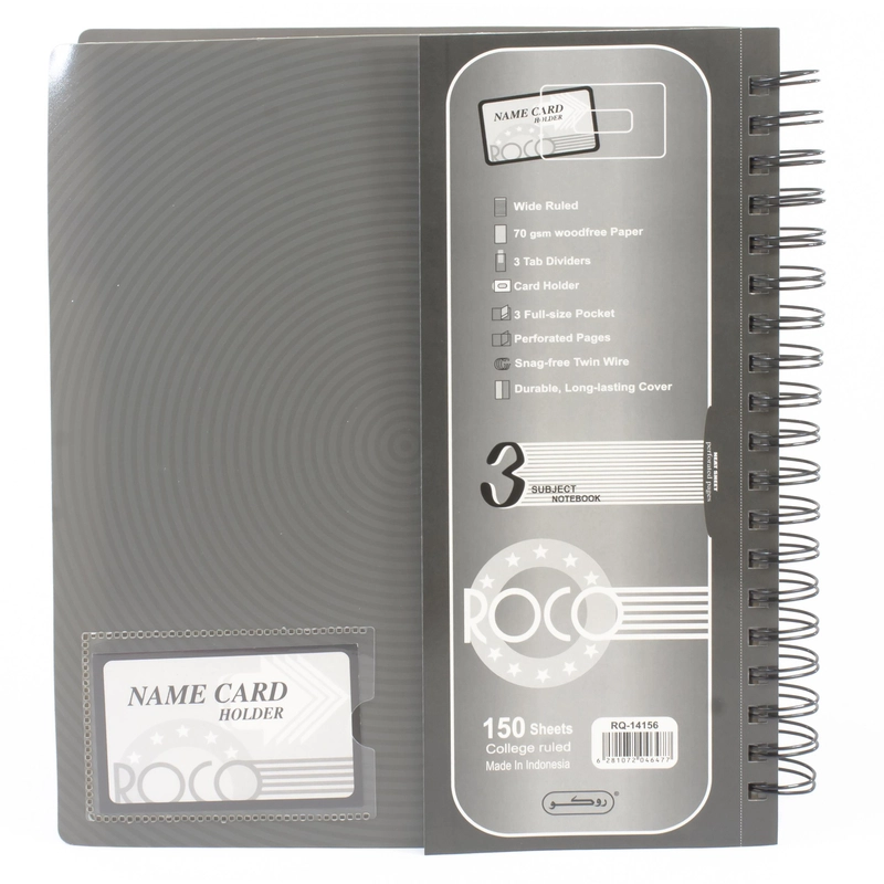 University Notebook Spiral - Grid 200 Sheets