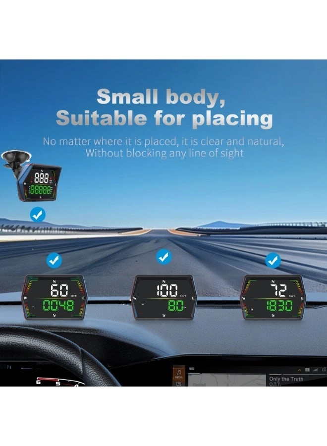 Digital Heads Up Display - GPS 6 modes USB Plug and Play