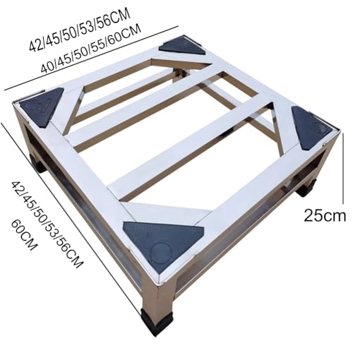 Washing Machine Base - Stainless Steel 4-Leg