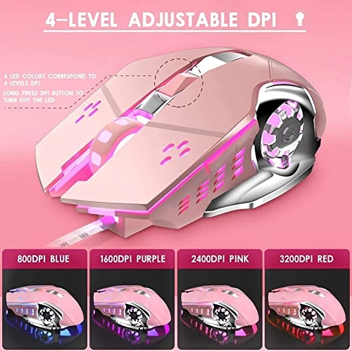 Mechanical Gaming Keyboard + Gaming Mouse - Wired