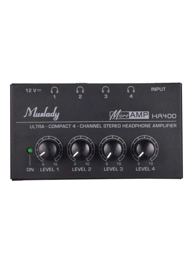 Muslady HA400 - 4-Channel Stereo Headphone Amplifier