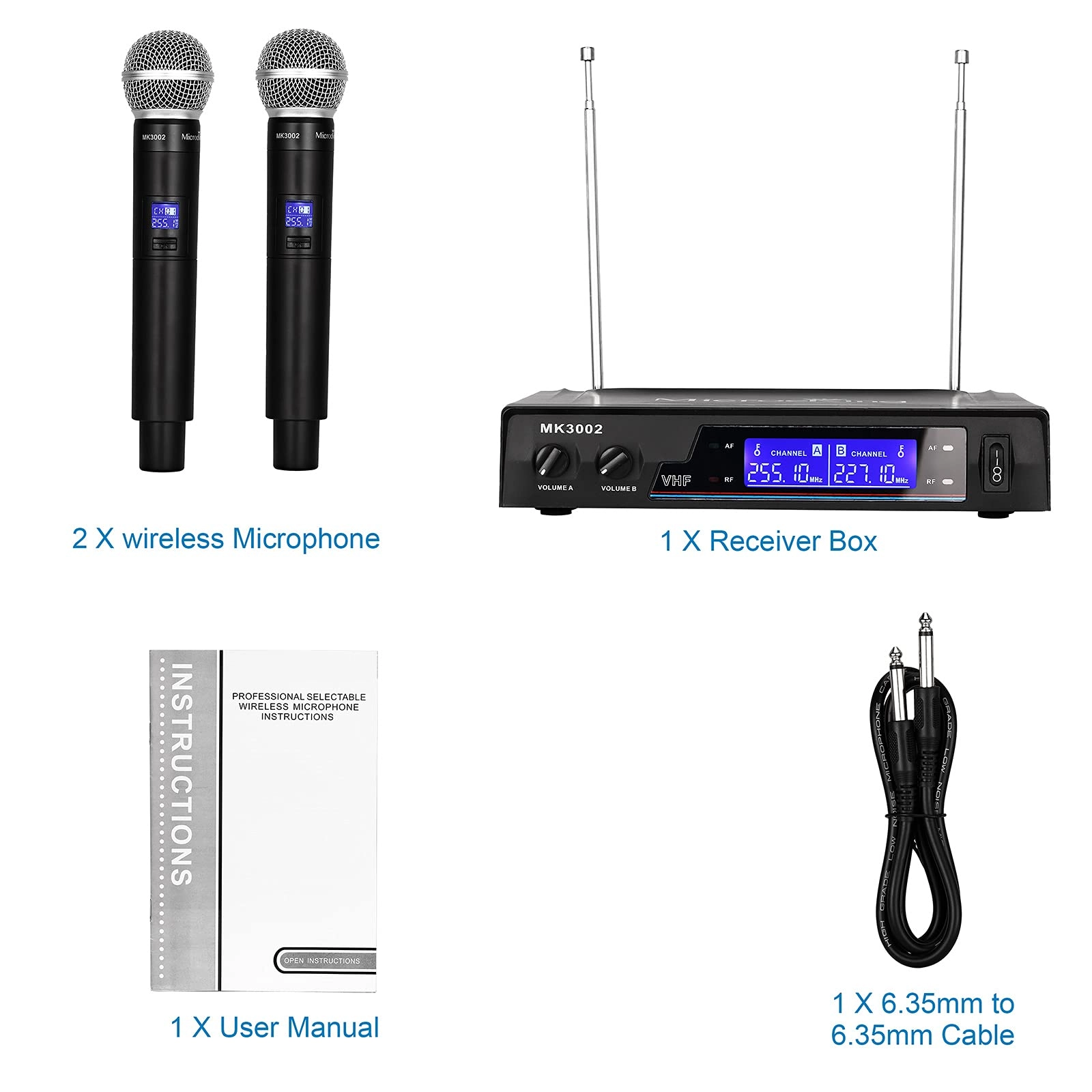 MK3002-2 - 2 wireless microphone VHF