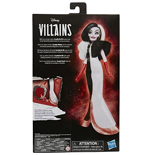 Cruella De Vil Fashion Doll - 11-inch Plastic Ages 5+
