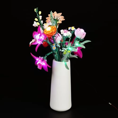 Light Kit - Compatible with Lego 10342 Pretty Pink Flower Bouquet