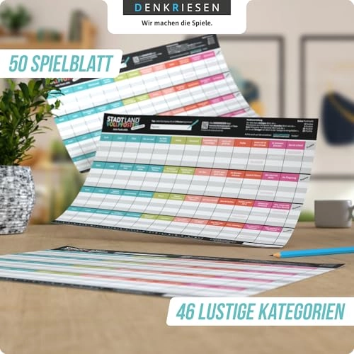 Stadt Land VOLLPFOSTEN: Junior Edition - Children's Game