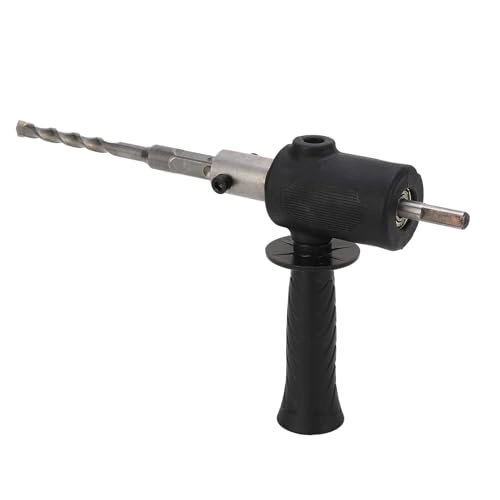 Conversion Head - Electric Drill to Hammer with Bits and Handle