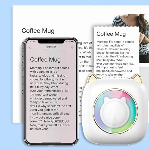 Mini Sticker Printer KB5298 - Portable Thermal Wireless Bluetooth