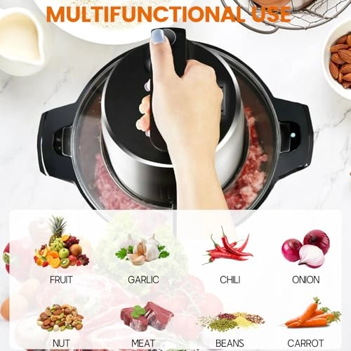 Electric Grinder Chopper Mincer - 6L 1500W