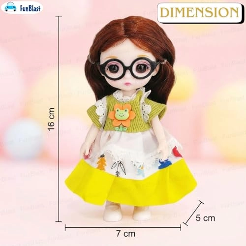 Fashion Doll - Long Hair Glasses Korean Ages 3+