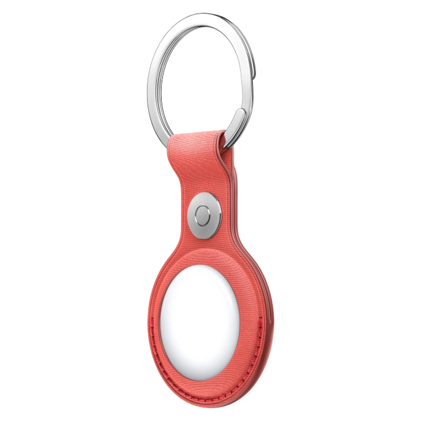 AirTag FineWoven Key Ring - Coral