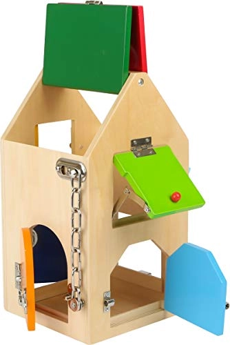 small foot House of Locks Wooden Activity Board - 3 years+