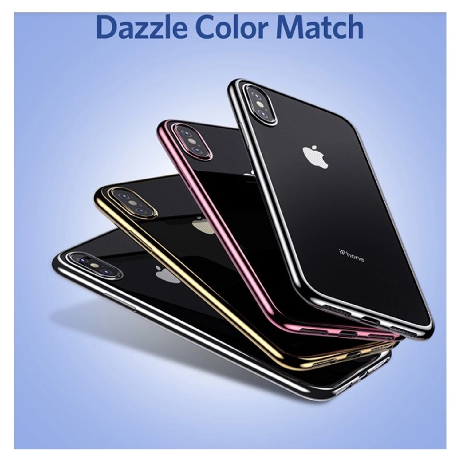 Electroplating TPU Case Back Case for iPhone XR - TPU