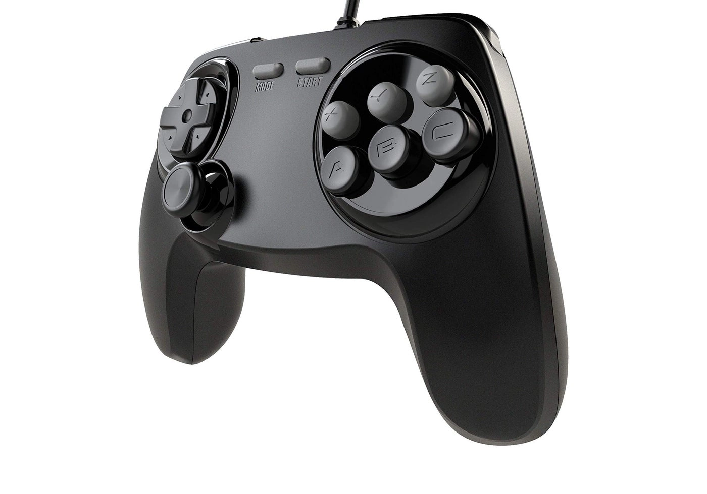 BrawlerGen Genesis Mini Controller - 6 Button USB Compatible