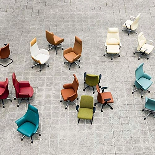 Desk Chair - PU Leather Brown High Back